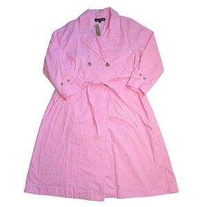 NWT J.Crew Relaxed Heritage Trench Coat in Picador Pink Chino Oversized M $248